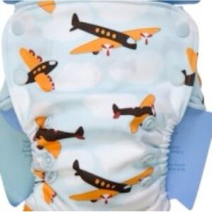 GROVIA Airplane Print Baby Diaper Covers x3 excellent preloved